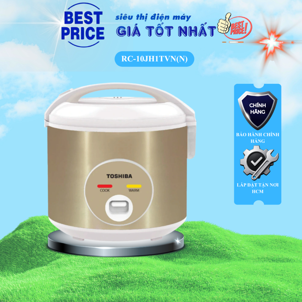 RC-10JH1TVN(N) | Nồi cơm nắp gài Toshiba 1 lít RC-10JH1TVN(N) - Hàng chính hãng