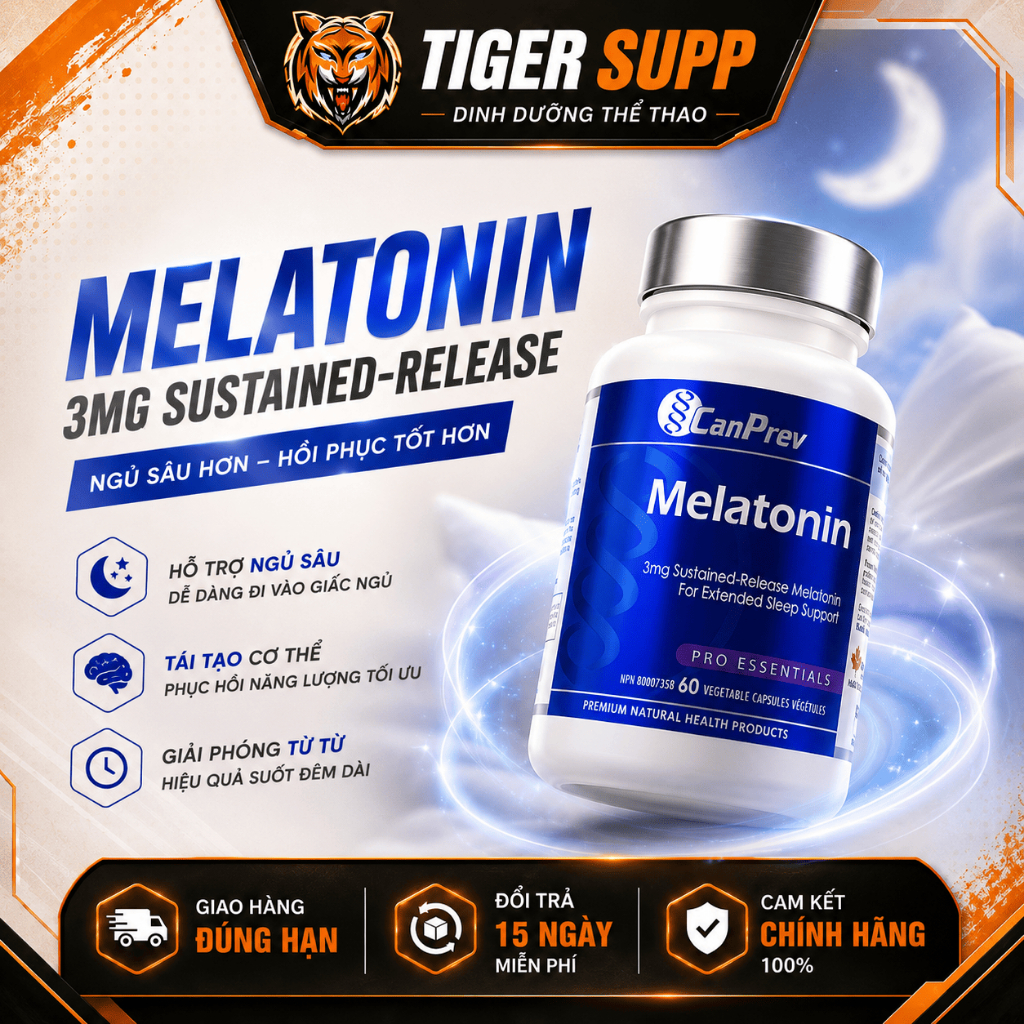 CanPrev Melatonin 3mg – Hỗ Trợ Ngủ Ngon