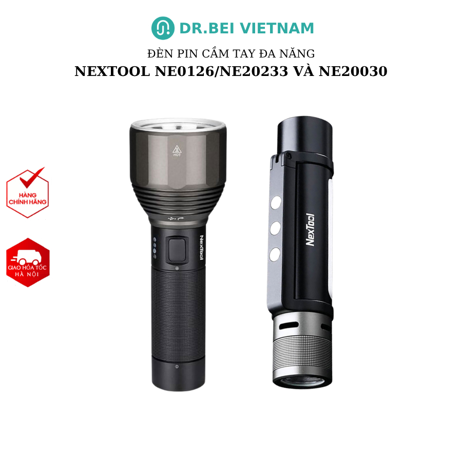 Đèn pin cầm tay đa năng Nextool NE0126, Nextool NE20322, Nextool NE20030 - Bảo hành 3 tháng