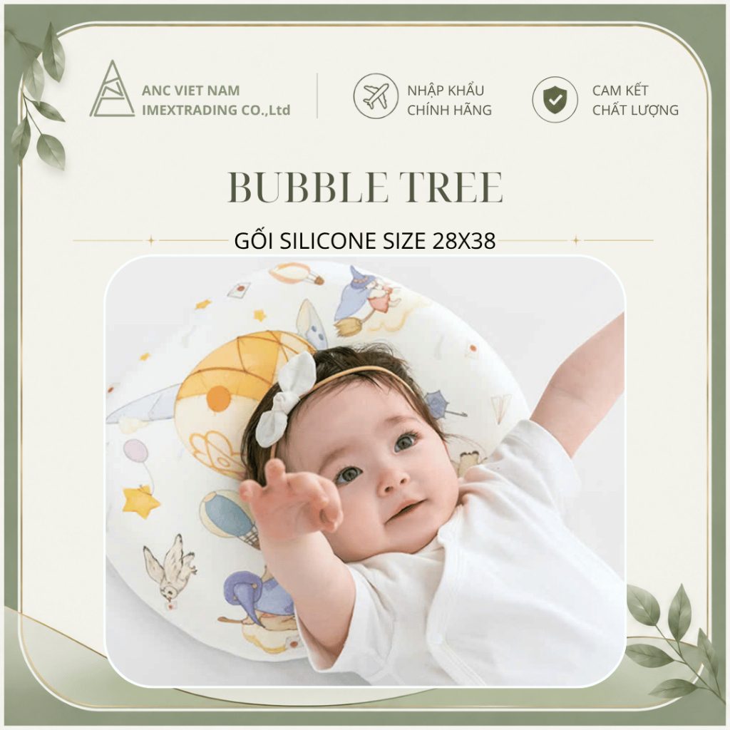 GỐI SILICONE BUBBLE TREE CHO BÉ