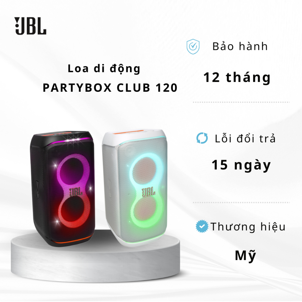 Loa Bluetooth JBL PartyBox Club 120 - Hàng Chính Hãng PGI Phân Phối