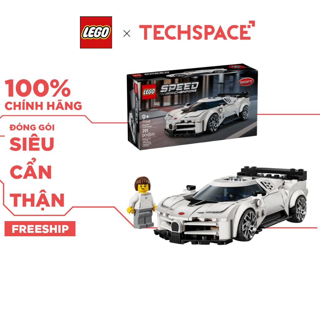 Bộ Mô Hình LEGO SPEED CHAMPIONS Bugatti Centodieci #77240