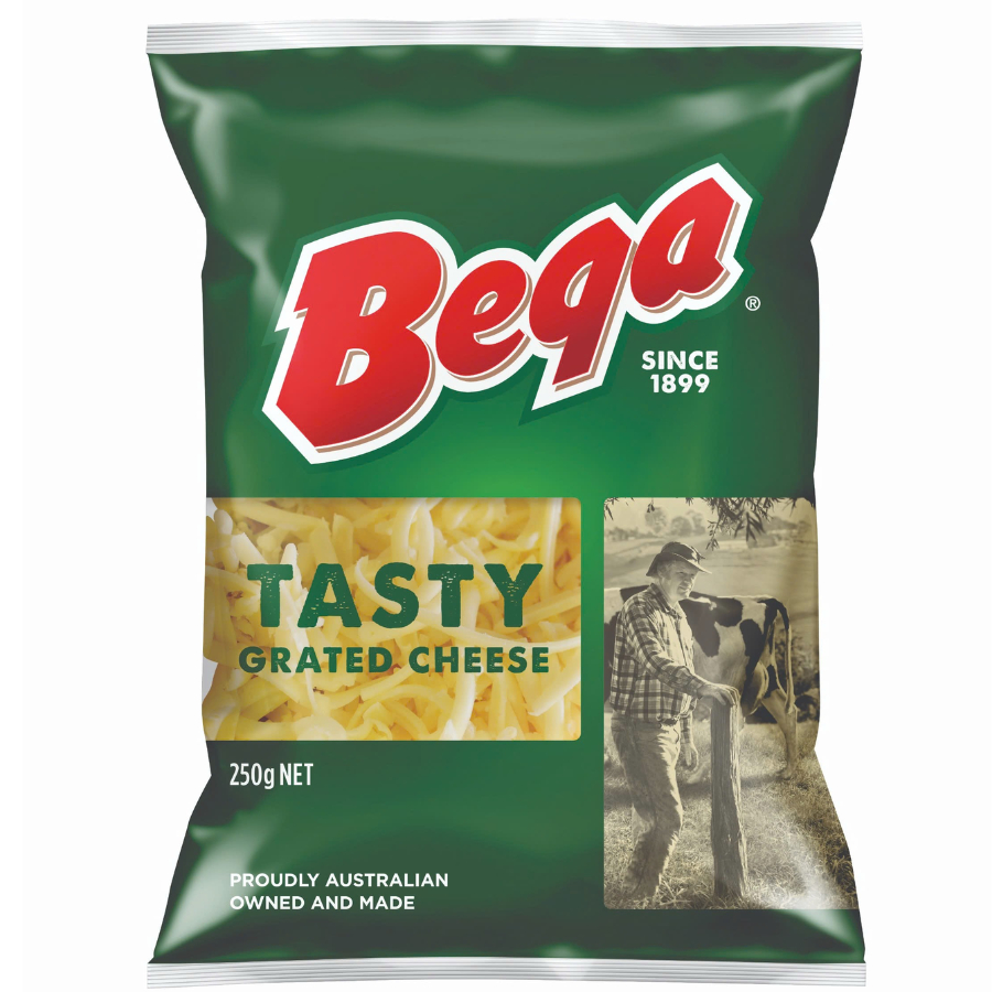 PHÔ MAI CHEDDAR BÀO GRATED TASTY BEGA 250G