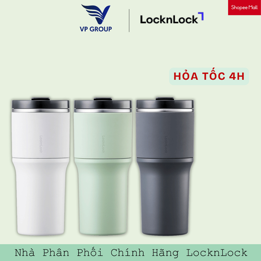 Bình giữ nhiệt LocknLock Metro Drive 650ml kèm ống hút và cọ rửa - LHC4277