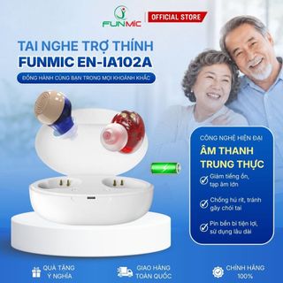 Máy trợ thính cho người điếc nặng FUNMIC EN-IA102A - Khuếch đại âm thanh mạnh mẽ, nhỏ gọn mini