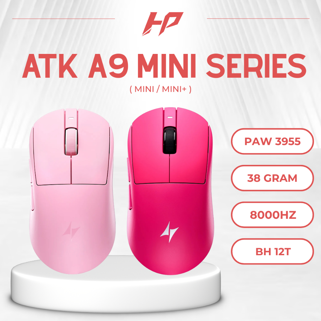 [HỎA TỐC] Chuột Gaming Không Dây ATK Dragonfly A9 Mini Ultimate | A9 Mini Ultimate Plus - PAW3955