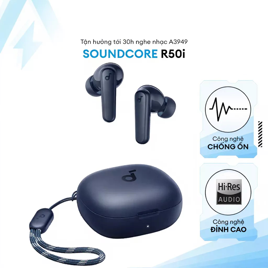 Phiên bản quốc tế Anker Soundcore R50i NC Tai Nghe Chống ồn ANC Bluetooth 5.4 Thời Gian Phát 45 Giờ, A3959 | BigBuy360 - bigbuy360.vn