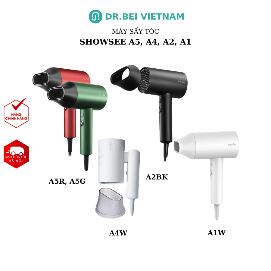 Máy sấy tóc ShowSee A1-W Showsee A2-BK Showsee A4W  Showsee A5R A5G - Bảo hành 3 tháng