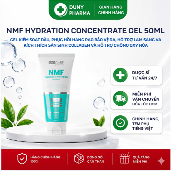 Kem Dưỡng NMF Concentrate Gel MD Care Kiểm Soát Dầu, Tái Tạo Và Phục Hồi Hàng Rào Bảo Vệ Da 50ML