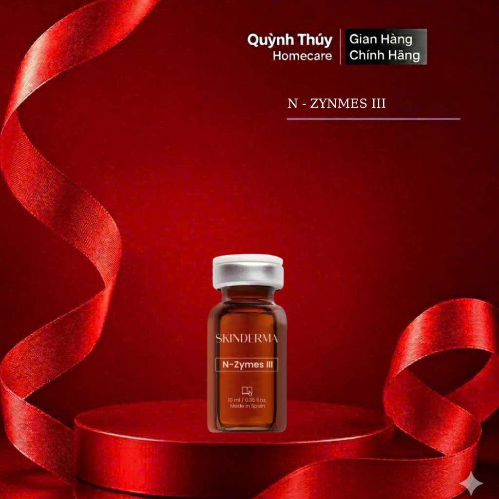 💌CHÍNH HÃNG💌 COMBO 3 SKINDERMA N-ZYMES  – HỖ TRỢ TÁI TẠO DA, LÀM SẠCH VÀ LÀM MỀM DA (10ml x 5 vials)