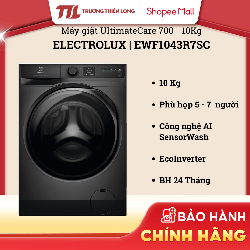EWF1043R7SC - Máy Giặt Electrolux Inverter 10 Kg EWF1043R7SC [FREESHIP HCM]