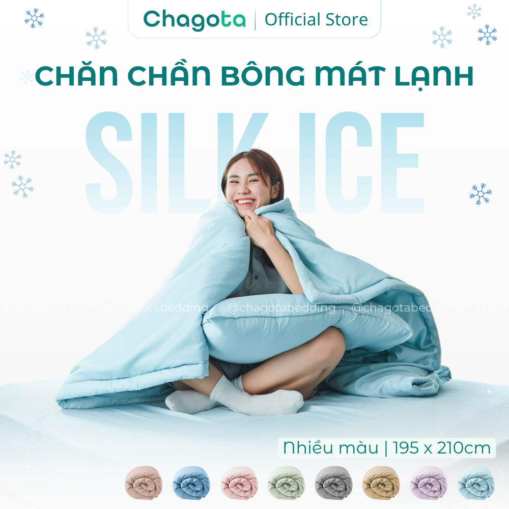 Chăn chần bông Silk Ice Chagota Bedding mát lạnh thoáng khí kháng khuẩn chần bông Microfiber