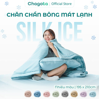 [Giá Tốt] Chăn Chần Bông Lụa Silk Ice Chagota Bedding Mát Lạnh Kháng Khuẩn Chần Bông Microfiber
