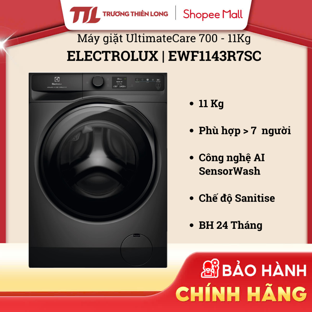 EWF1042R7SB / EWF1043R7SC / EWF1043R7WC / EWF1143R7SC / EWF1143R7WC EWF1343R7WC Máy giặt Electrolux 