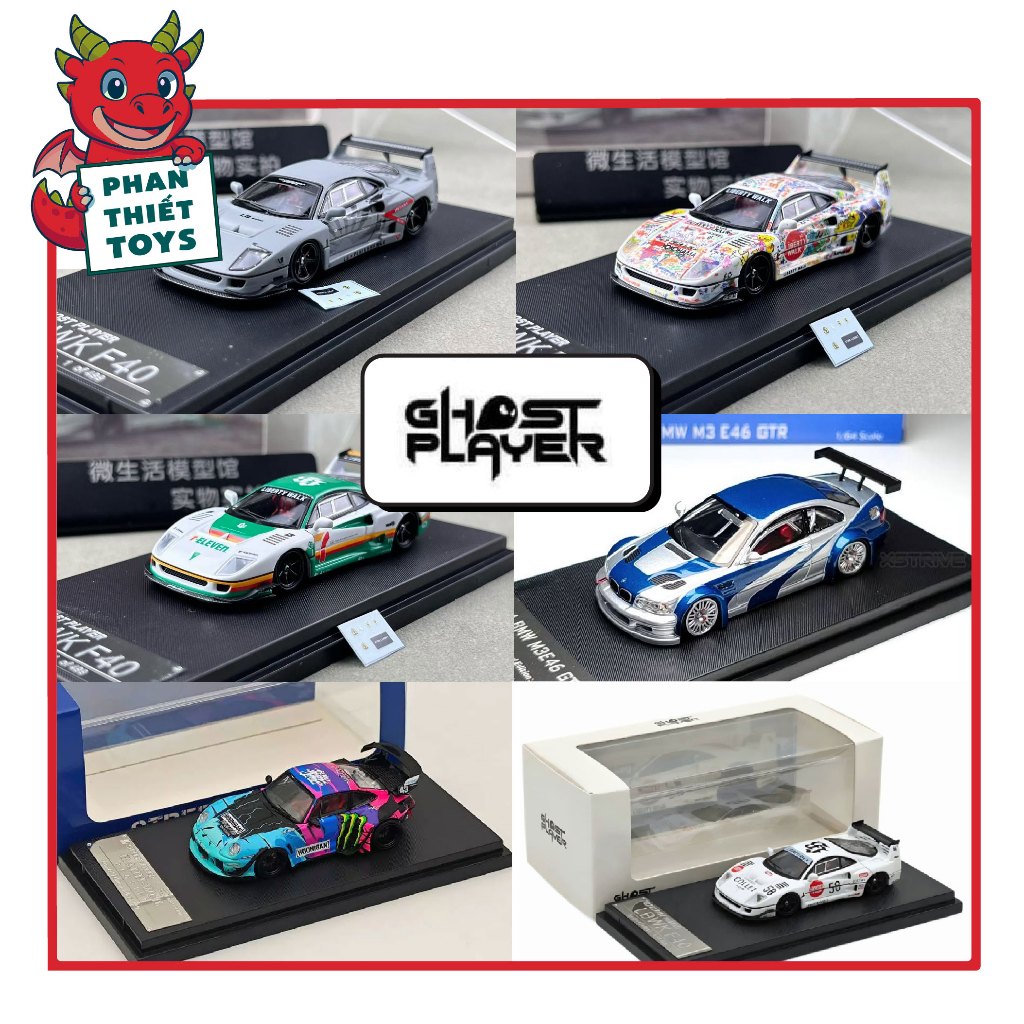 Mô hình xe Ferrari F40 LBWK limited 500pcs Ghost slayer OT64754