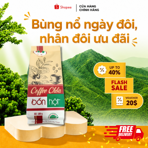 Cà Phê Chồn Bốn Hột 500gr (pha phin)