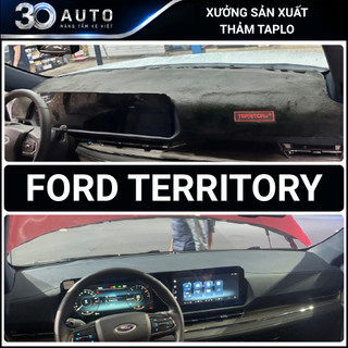 Thảm taplo Ford Territory 2022 - 2026, thảm taplo che nắng da carbon, nhung cừu cao cấp, chuẩn form
