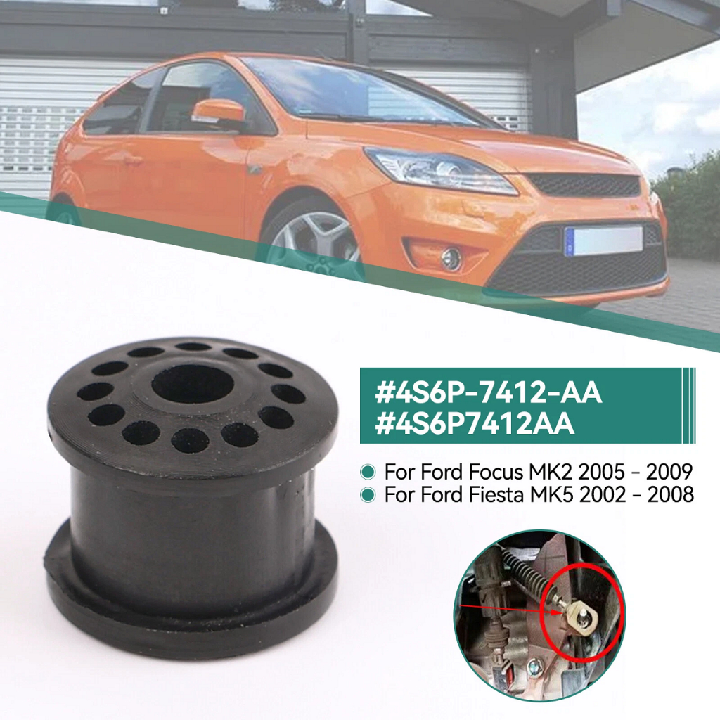 Bạc nhựa đầu dây đi số, bạc đệm khớp tay gạt cần số dùng cho xe Ford Focus-Fiesta (OEM: 4S6P-7412-AA