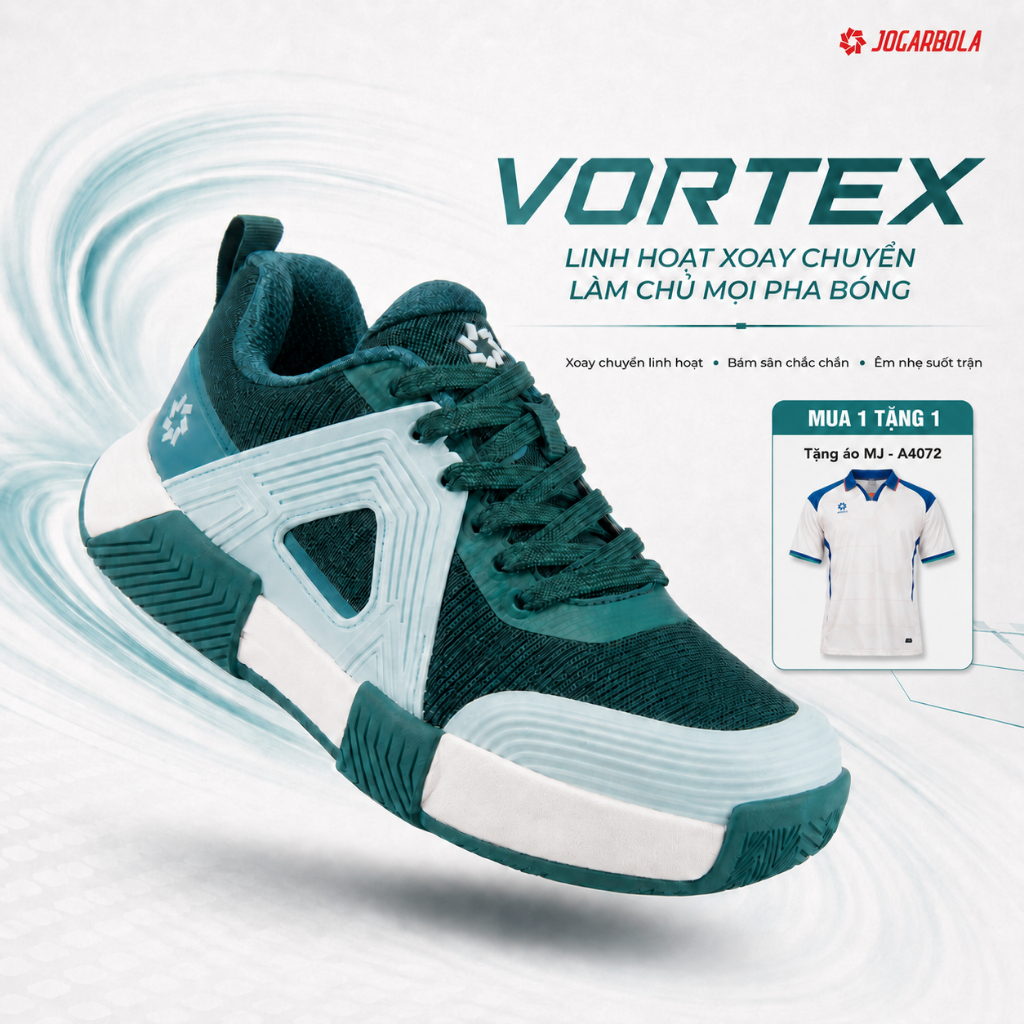 [MUA 1 TẶNG 1] Giày pickleball nam Jogarbola Vortex - Giày thể thao nam pickleball, tennis Động Lực 