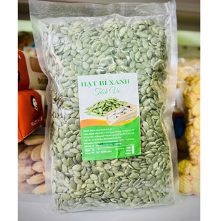 Hạt bí xanh tách vỏ 100gr,200gr- Hạt bí xanh tách vỏ chưa rang- Nguyên liệu làm nhân bánh trung thu, kẹo nougat, granola