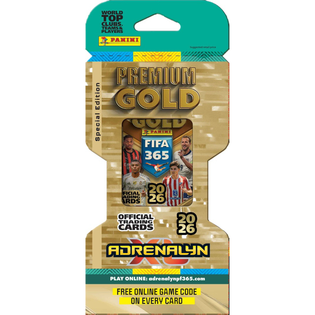 [ 1x Panini 365 2026 Permium Gold Pack ] 1x Gói Thẻ Panini Adrenalyn XL 365 2026 Permium Gold Pack 2