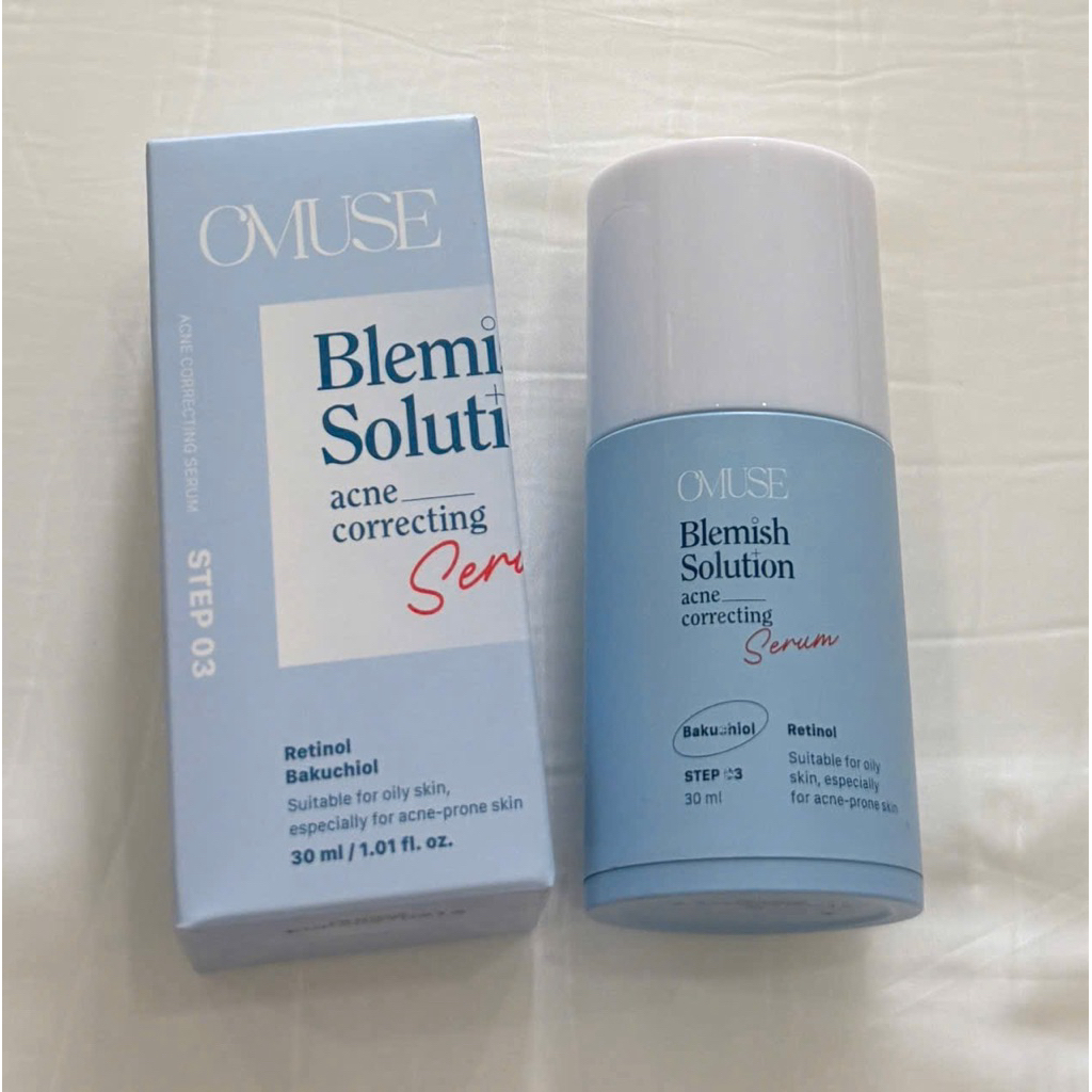 tinh chất giảm mụn Omuse Blemish Solution Acne Correcting Serum.