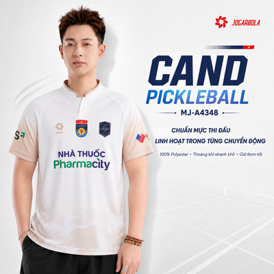 Áo pickleball nam CAND Jogarbola MJ-A4348 - Áo thể thao nam pickleball Động Lực Sport