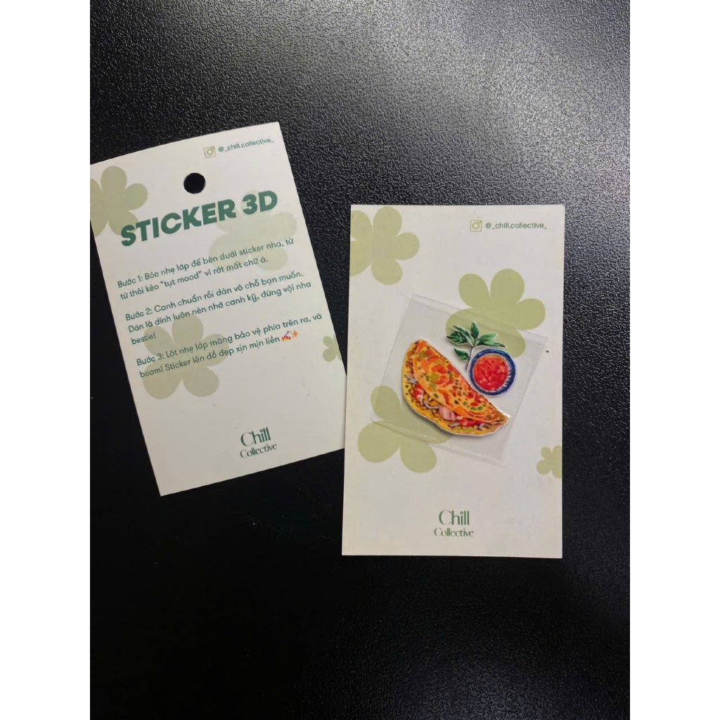 Sticker UV, Sticker 3D, Sticker hình đồ ăn Việt Nam, Traditional Vietnam Food