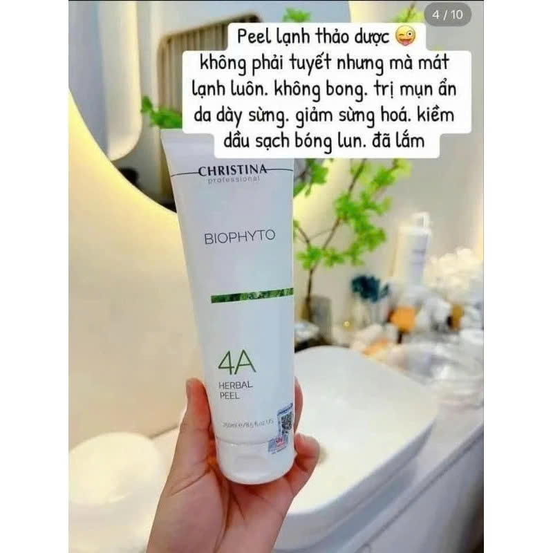 Peel Tảo 4A Christina Căng Bóng,Thu Nhỏ Lỗ Chân Lông, Giảm Mụn Đầu Đen,Mask tảo Christina 4A Herbal 