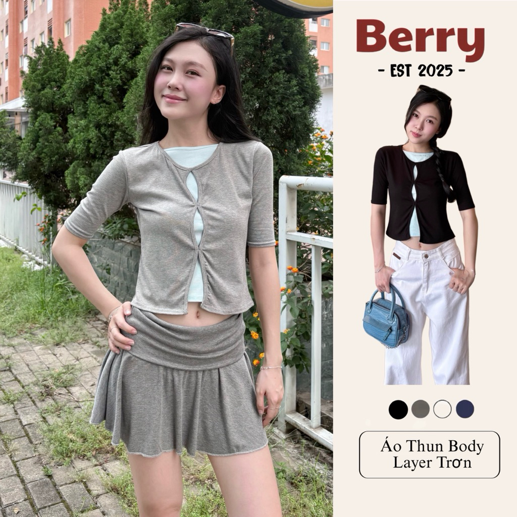 Áo Thun Layer Chất Cotton Zip Trơn Co Giãn Phong Cách Trẻ Trung ( Layer Zip Trơn )