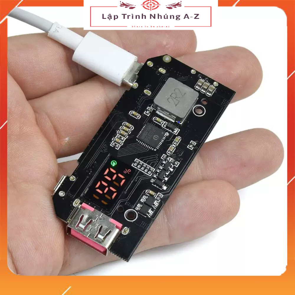 [Lập Trình Nhúng A-Z][G193] Mạch Sạc Dự Phòng IP5356 22.5W Mạch Sạc Nhanh Có Màn Hình Hiển Thị