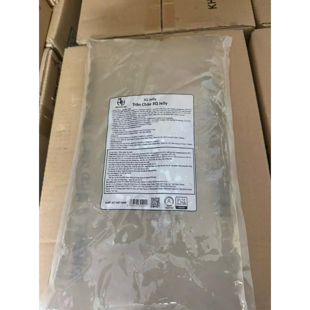 Trân Châu 3Q Jelly Hoàng Hải  (2kg/bịch - 6bịch/thùng)