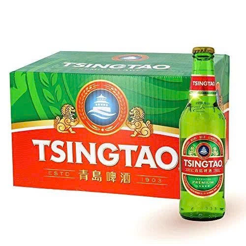 Thùng 24 chai bia TSINGTAO premiumTruyền thống 5% 330ml - Trung Quốc