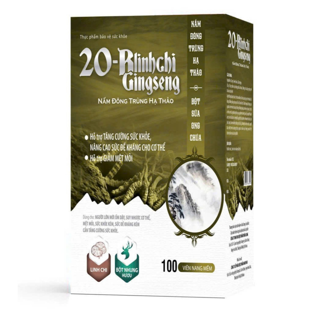 20B Blinhzhi Ginseng  Dưỡng tâm an thần giúp ăn ngon ngủ ngon bồi bổ sức khỏe, người kén suy nhược c
