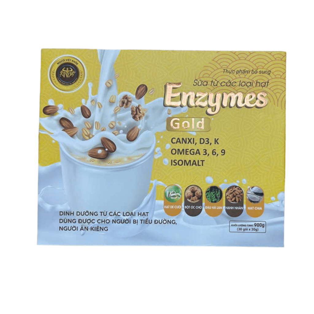 Sữa hạt enzymes gold thành phần canxi D3 K2 Omega 3 6 9