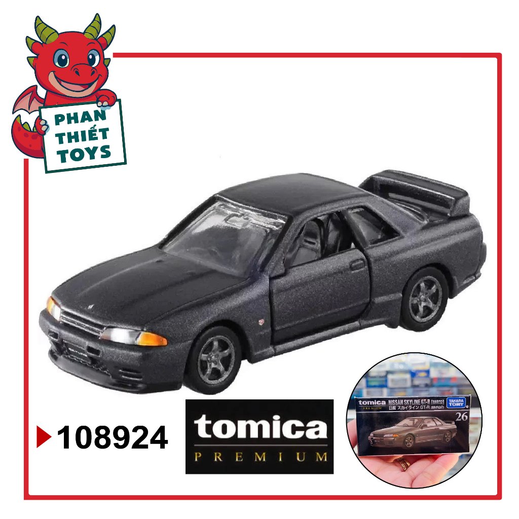 Mô hình xe Nissan Skyline GTR R32 ( BNR32 ) No.26 tỉ lệ 1:64 Tomica Premium 108924