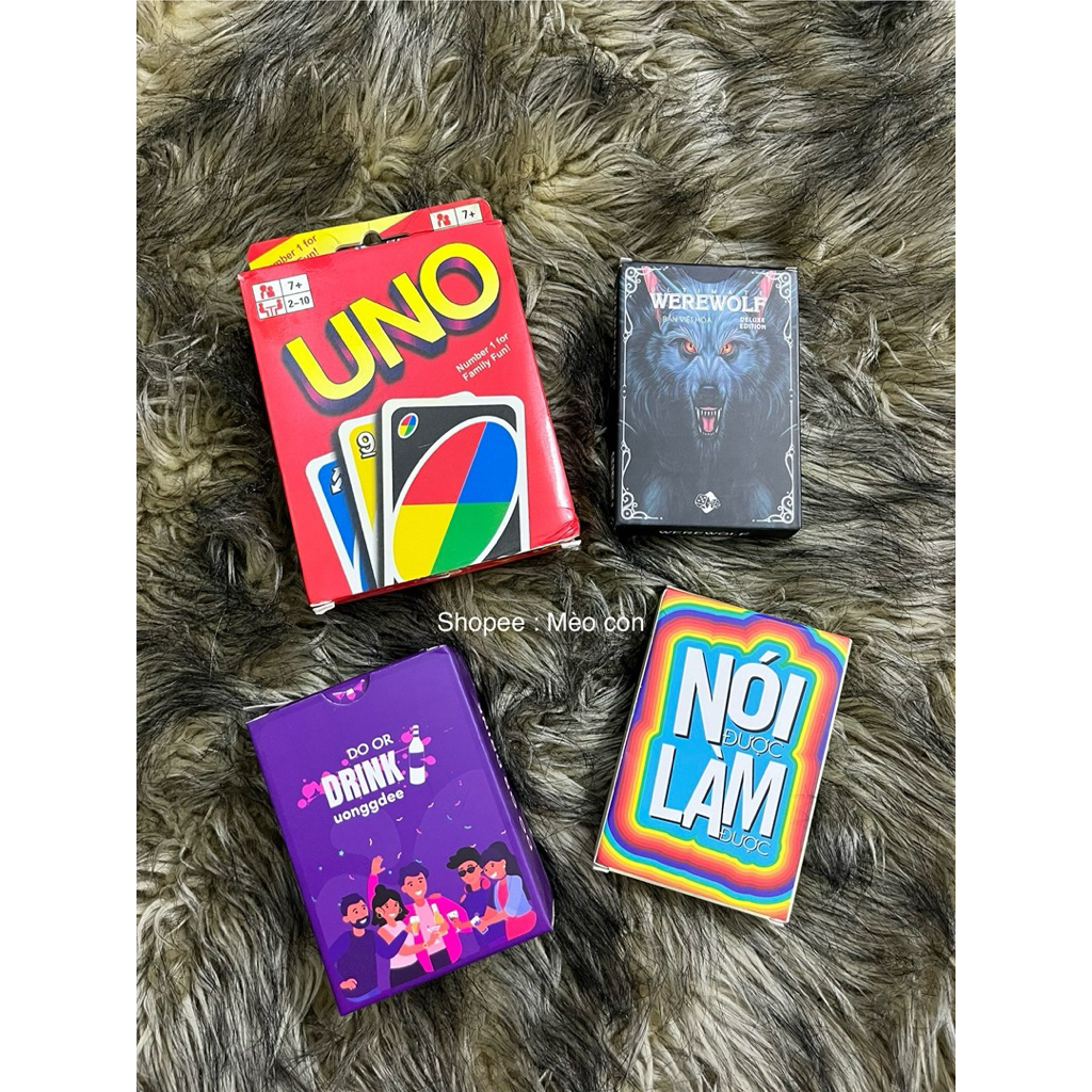 Pass conbo 4 bộ bài Board game vui nhộn (hình thật)