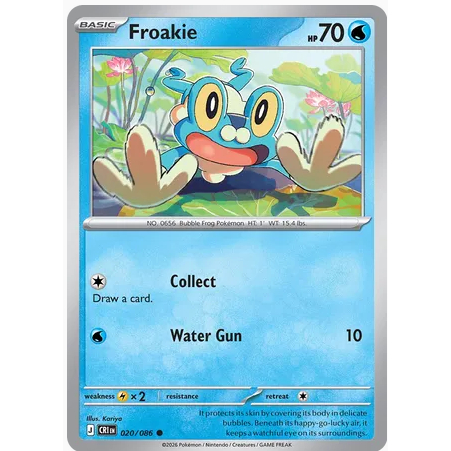 [Thẻ bài Pokemon TCG] Froakie 020/086 Common