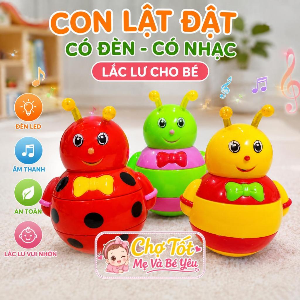 Đồ Chơi Lật Đật Dùng Pin Có Nhạc Và Đèn Lắc Lư Cho Bé