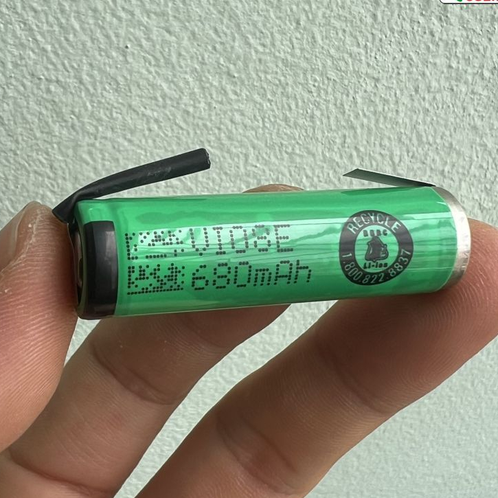 Cell pin SONY Li-Ion 3.7V 680mAh AA LR6 14500 VR2 Rechargeable Battery