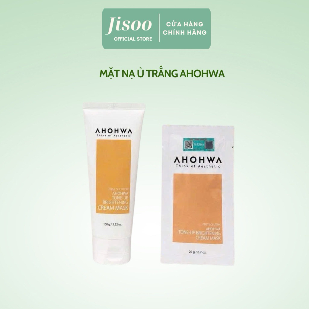Mặt Nạ Ủ Trắng Tone-Up Brightening Cream Mask Ahohwa