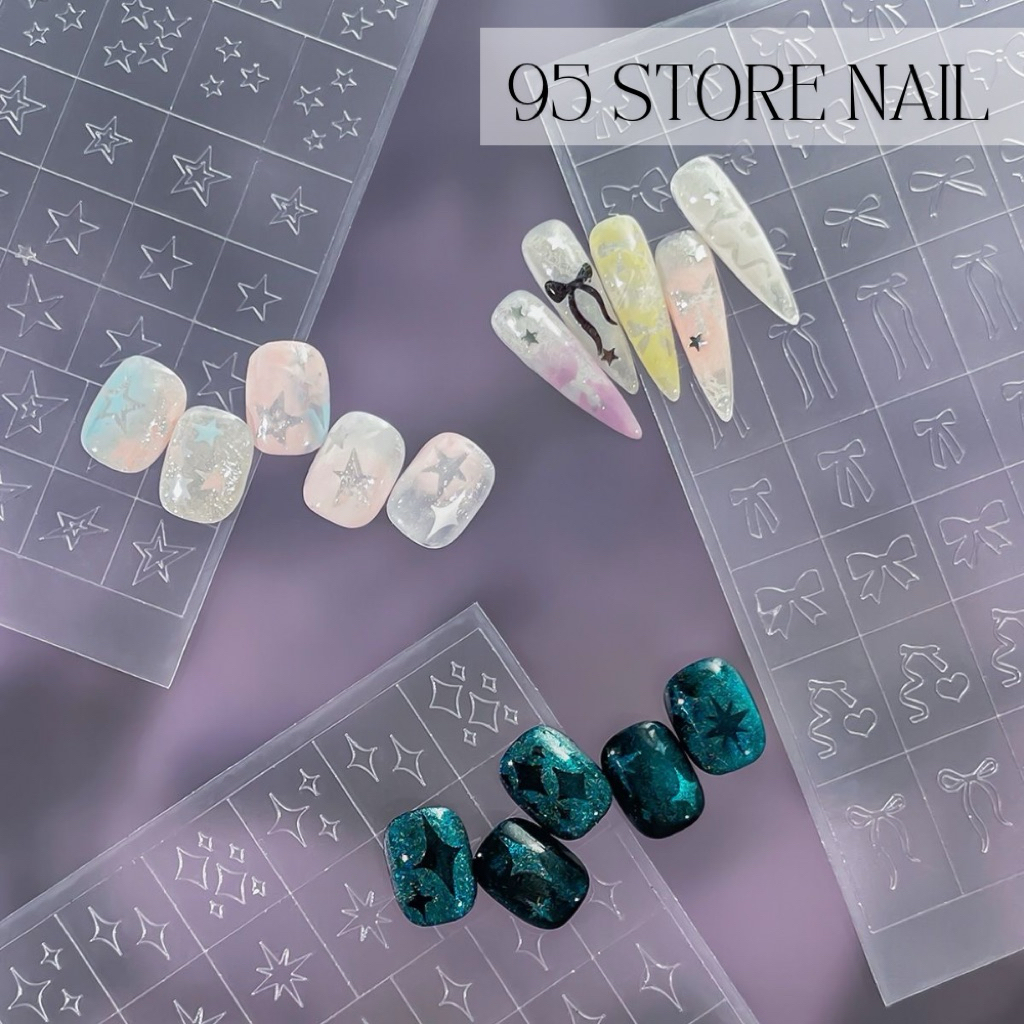 Sticker ombre trong suốt loại xịn - dặm ombre nét đẹp
