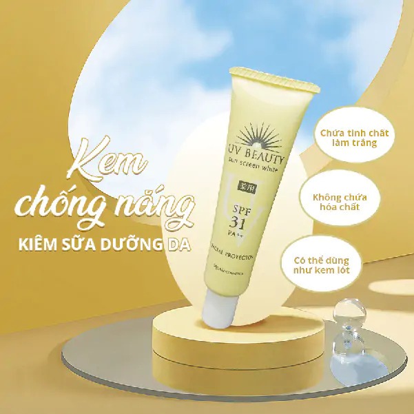 Kem chống nắng Naris UV Beauty Sun Screen White Facial Protector SPF31 PA++ Nhật Bản