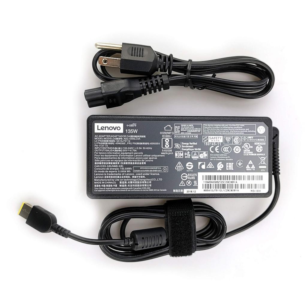 Bộ Sạc Laptop Lenovo 135W 170W 230W Chân Vuông USB bảo hành 12 tháng