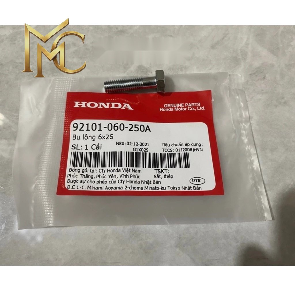Bu lông 6x25 Bắt Đuôi Dream Honda ( 92101060250A ) DH