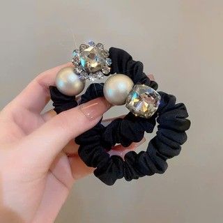 Dây buộc tóc scrunchie nơ, đá, trai sang chảnh cao cấp – Phụ kiện tóc nữ Hàn Quốc – N'Lee House