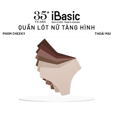 Combo 6 Quần lót nữ su lạnh không đường may iBasic phom cheeky free cut PANW203