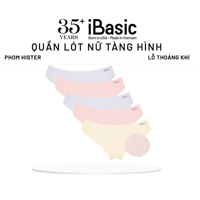 Combo 5 Quần lót su nữ lưng vừa không đường may iBasic phom hipster lỗ thoáng khí PANW162