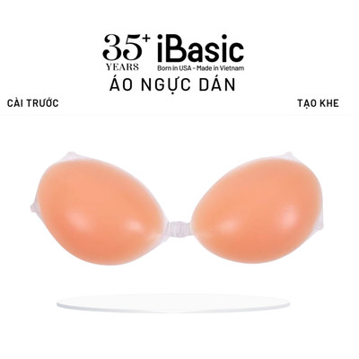 Áo ngực dán silicone iBasic tạo khe nâng ngực cài trước tái sử dụng nhiều lần dính chắc PK016-1