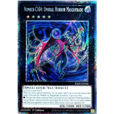 [Thẻ bài Yugioh TCG] Number C104: Umbral Horror Masquerade RA05-EN046